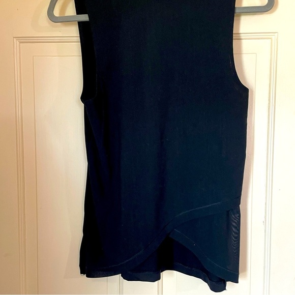 Nike Pro Intertwist Muscle Tank Top Women Sm Black Gray Tulip Back Train Gym - Picture 10 of 11